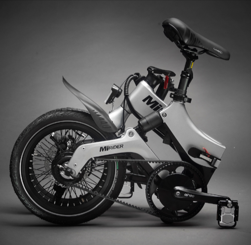 MiRider GB3 Platinum Silver Folding Electric Bike-1